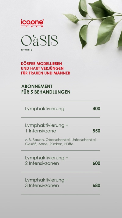 Preise der Körperkonturierung und Hautverjüngung 